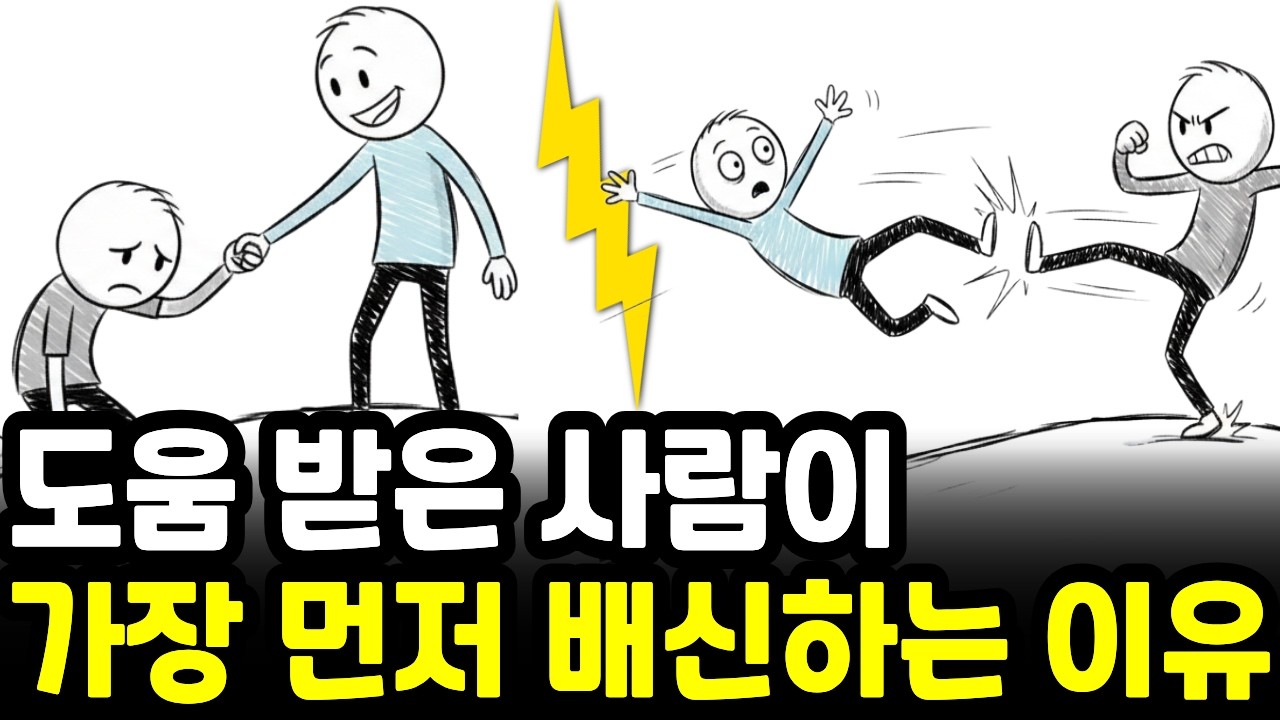 도와줬는데 나를 배신하는 사람들의 심리와 대처법