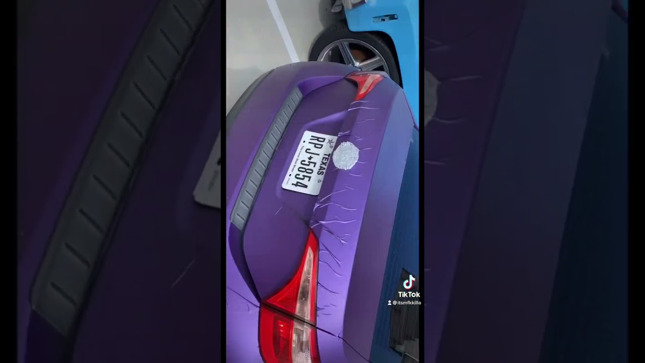 Matte Purple Wrap Bling Build