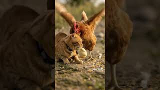 “Chicken Mission Failed 😂”| #shorts #funnycats #catshorts