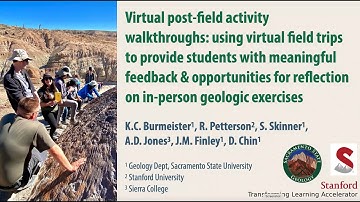 Virtual field trips as a potentially better platform for post-field activity debriefings (AGU 2021)