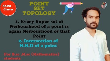 Super Set of Neighbourhood of a point is again a n.h.d of point | intersection of two N.H.D