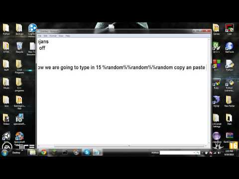 Command Prompt Binary/Matrix Tutorial