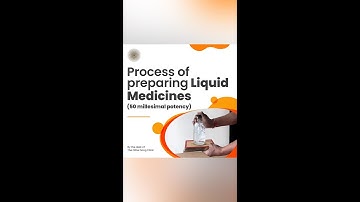Process of preparing liquid medicines (50 millesimal potency)