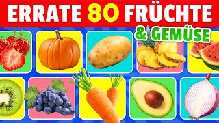 Errate 80 FRÜCHTE und GEMÜSE in 3 Sekunden 🍌🥕🥔 | EINFACH bis UNMÖGLICH screenshot 5