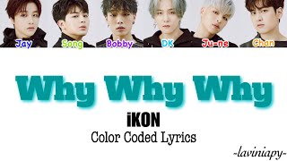 Ikon - Why Why Why Color Coded Lyrics Türkçe Çevirilaviniapy