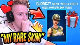 Tfue Reacts To Being GIFTED His *Rare* OG MUNITION EXPERT SKIN!