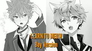 Learn To Meow- Xue Mao Jiao NIGHTCORE VERSION BOY ~