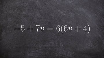 Solving a multi step equation using distributive property