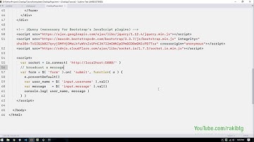 Real Time Python Chat Application using Python Flask SocketIO