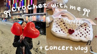 i made a crochet letter purse for sabrina carpenter + emails i can't send concert vlog 💌