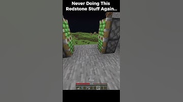 Never Doing This Redstone Stuff In Minecraft