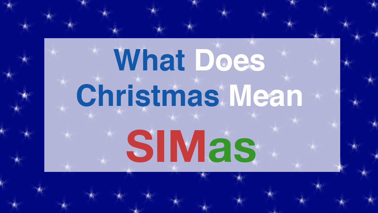 SIMas: What Does Christmas Mean | The Sims 4