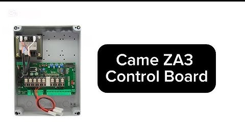 Came ZA3 Control Board | Wiring Connections Instruction | Came Motors Connection With this Control
