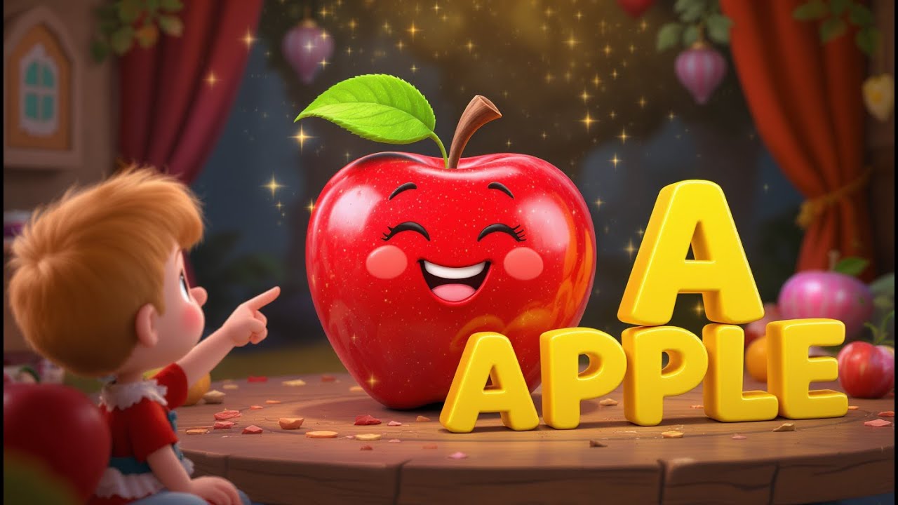 A for Apple ๐ Fun ABC A to Z Song ๐ถ Kids Learning Video - YouTube