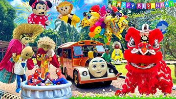 SELAMAT ULANG TAHUN 🔴 ONDEL ONDEL JOGET BALONKU ADA LIMA 🎈BARONGSAI - BADUT