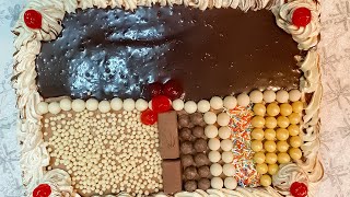 اسهل طريقة لعمل تورتة الشيكولاتة لجميع المناسبات في المنزل | Chocolate Cake | #رمضان_2021 