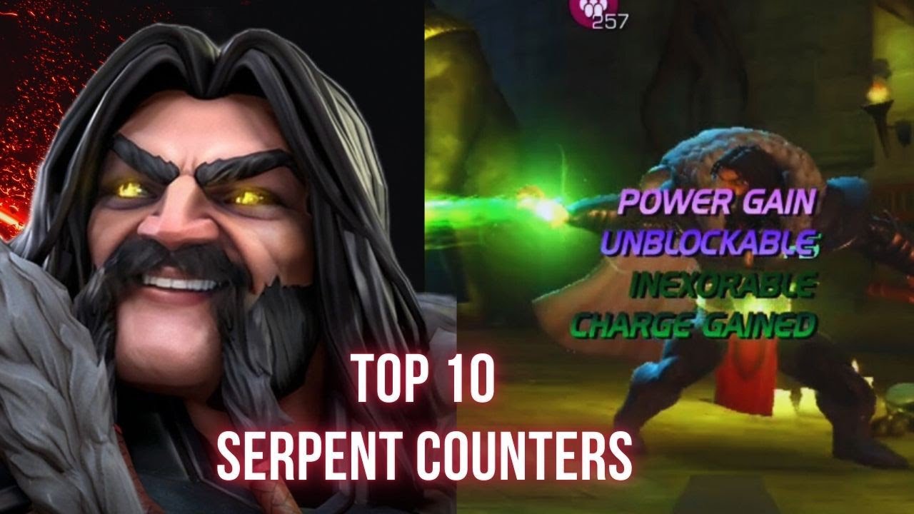 Топ-10 контрпиков для «Змеи» в MCOC || Marvel Contest of Champions || Лучшие контрпики для «Змеи»...