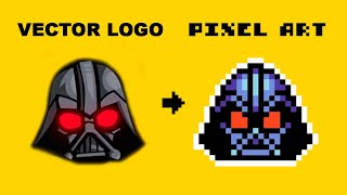 Turning a Vector Logo into Pixel Art (feat. Dad Vader!) @BJGpixel