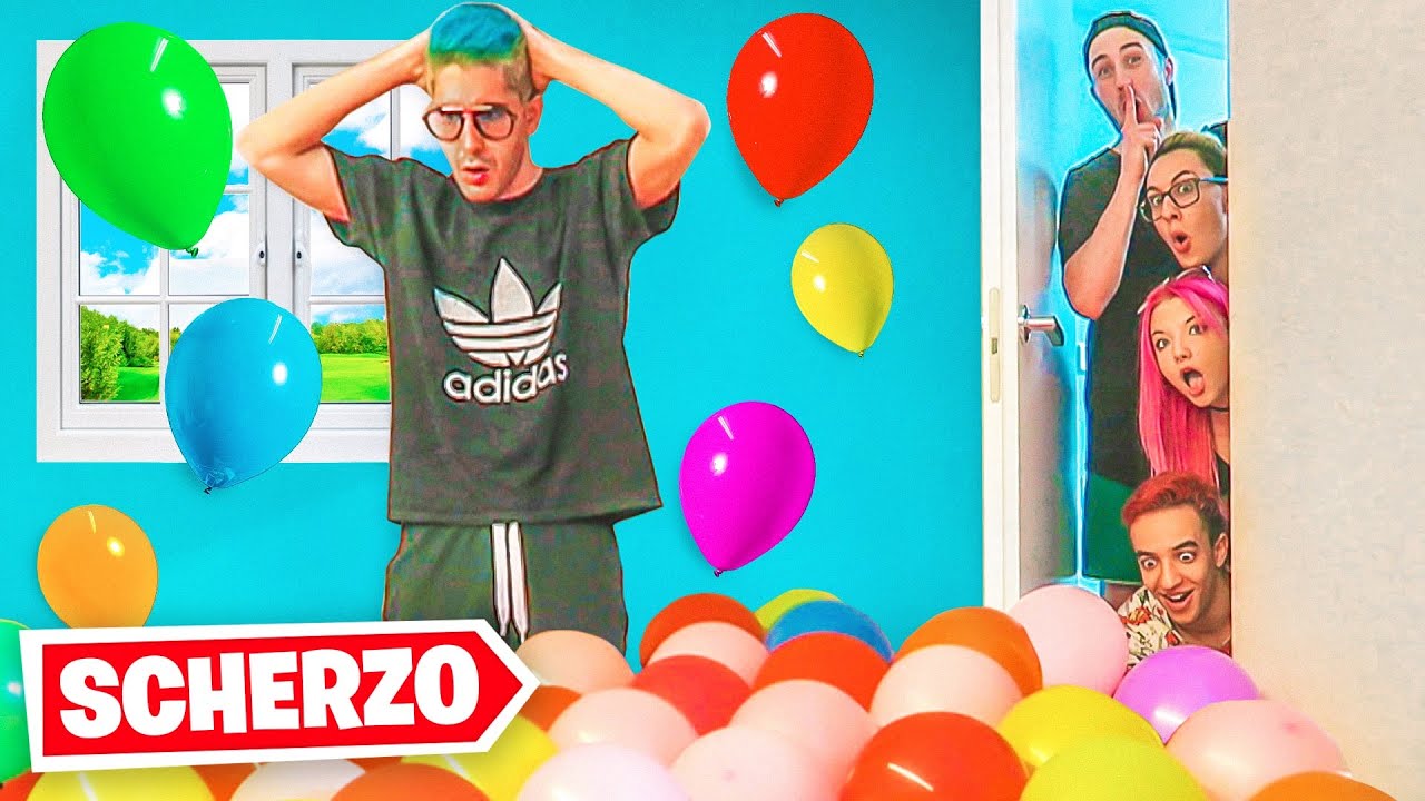 SCHERZO a TEKNOYD! RIEMPIO LA SUA CAMERA DI PALLONCINI!