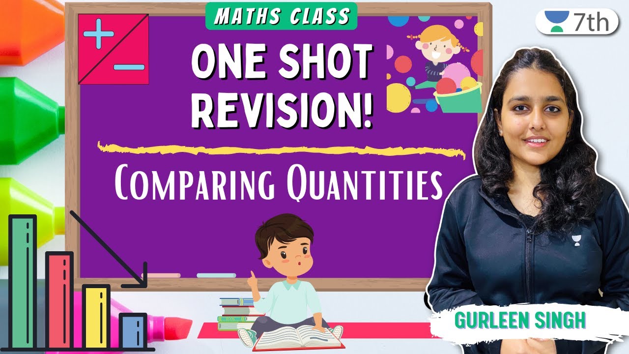 One Shot Revision! Comparing Quantities Maths Unacademy 7th