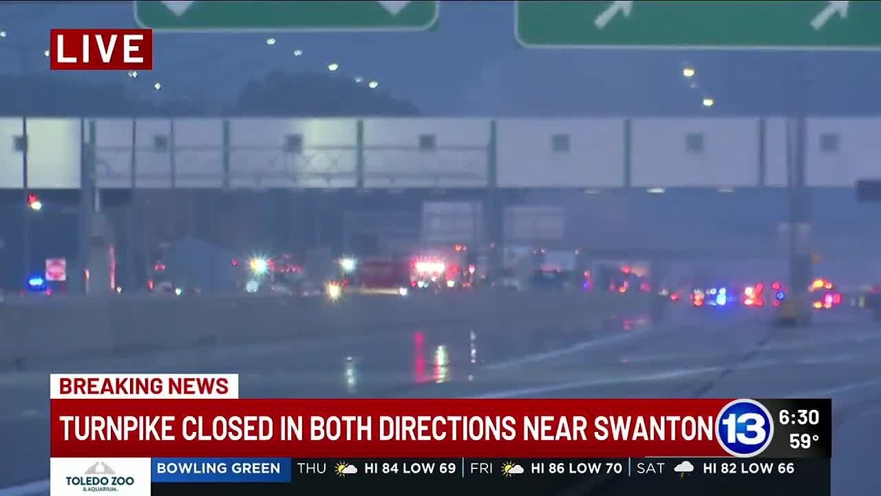 Major Ohio Turnpike crash causes closure in both directions - YouTube