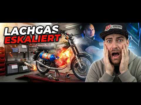 How much power does nitrous oxide really add? 😳 Simson dyno test | PZTuning