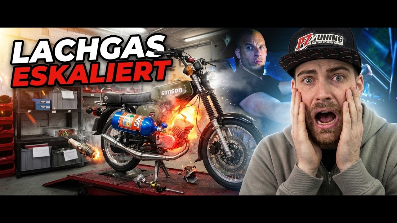Wieviel Leistung bringt Lachgas wirklich? 😳 Simson Prüfstands Test | PZTuning