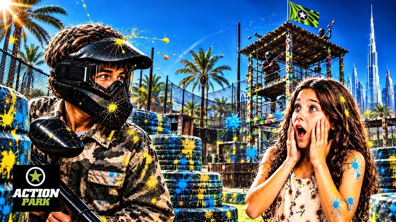 Mati & friends playing Paintball!