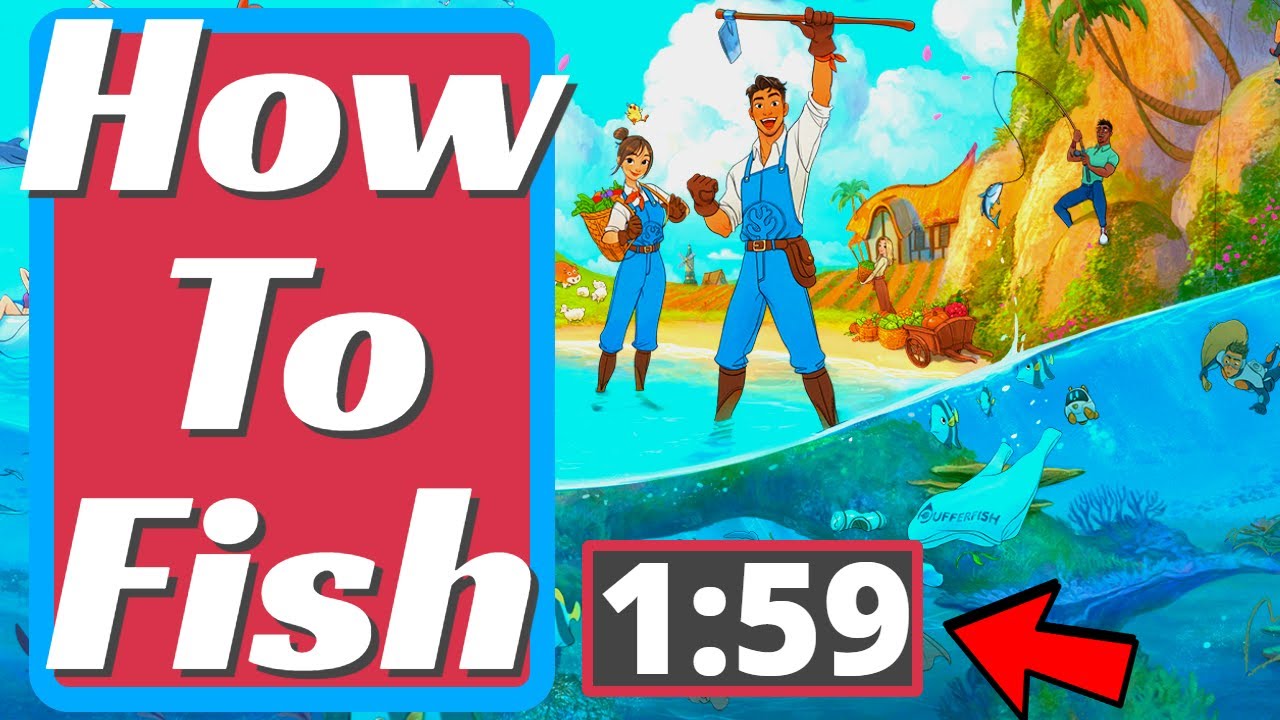 How to Fish in Coral Island - YouTube