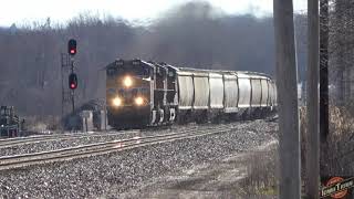 UP train meet drone footage at the Iowa river with a priority train and a mixed freight! Loaded coal