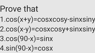Trigonometric Functions of sum and differences of angles|Proof of identities|Class 11 maths|Part 14