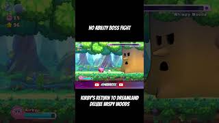 NO ABILITY VS WISPY WOODS BOSS FIGHT | #kirby #nintendoswitch #shorts