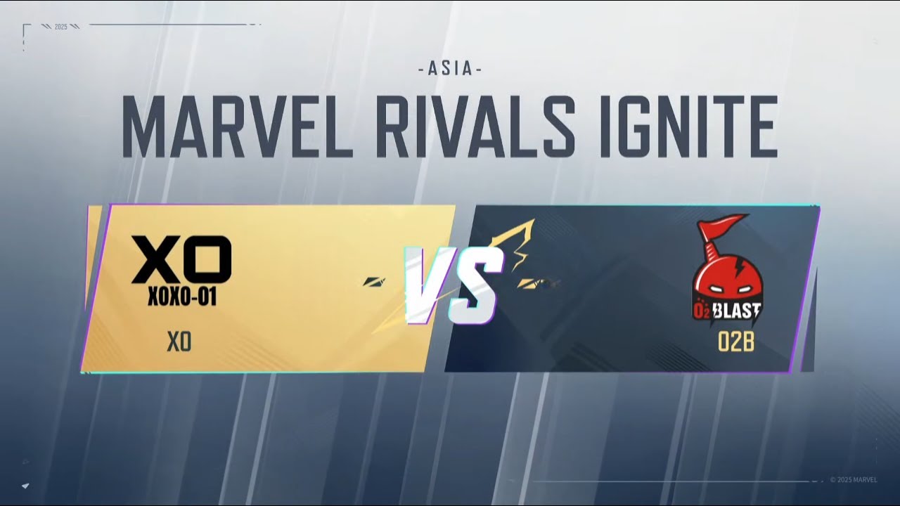 XOXO 01 vs O2 Blast | Lower Bracket Round 2 | Marvel Rivals IGNITE ASIA Playoffs Day 3