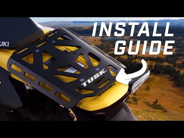 How To Install Tusk Top Rack on a Suzuki DR-Z4S - YouTube