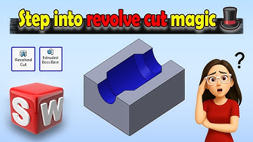 SolidWorks 3D Modeling – Revolve Cut Tutorial 🔥 | Part 4 Beginner Guide