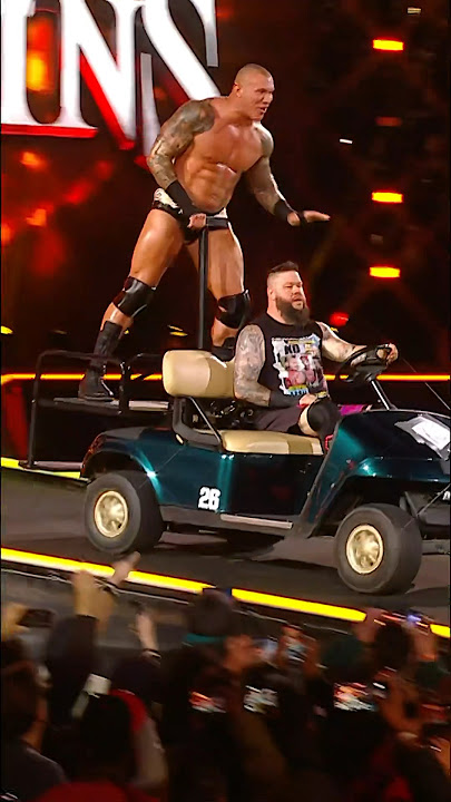 What an entrance from Kevin Owens and Randy Orton 😂 #WrestleMania