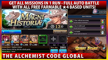 Magni Historia Overture EX - Get All Missions in 1 Run FULL AUTO 4stars Free Farmable Units (TAC)
