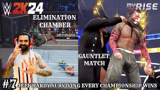 SURVIVED ELIMINATION CHAMBER | WWE 2K24 MY RISE GAMEPLAY #7