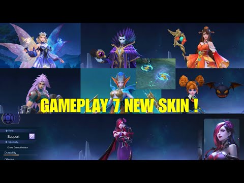 GAMEPLAY 7 NEW SKINS ! Lunox Epic, Karrie Epic | Mobile Legends: Bang Bang  @MobileLegendsArks