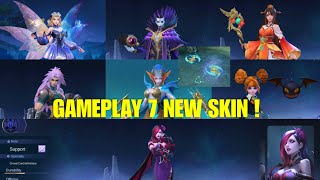 Gameplay 7 New Skins  Lunox Epic Karrie Epic  Mobile Legends Bang Bang