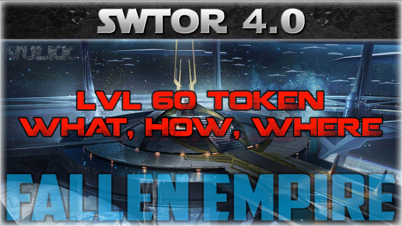 SWTOR Fallen Empire: New lvl60 Character Creation Token Overview