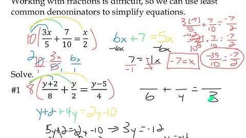 Algebra 2 8.6 Solving Rational Equations video lesson