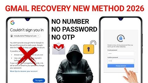 How to Recover Gmail Account without Verification Code Password & Phone Number 2026
