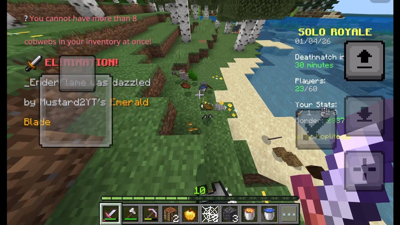 Играю на сервере Minecraft HOPLITE (извините, если я плохо играю в PvP).