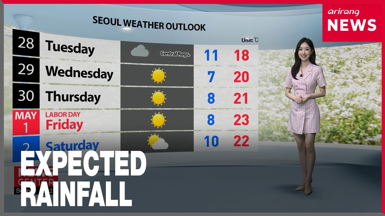 [Weather] Rain in central regions, early summer-like heat eases - YouTube