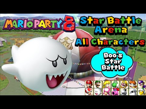 Mario Party 8 Star Battle Arena All Characters Playthrough Part 6 Boo S Star Battle P 