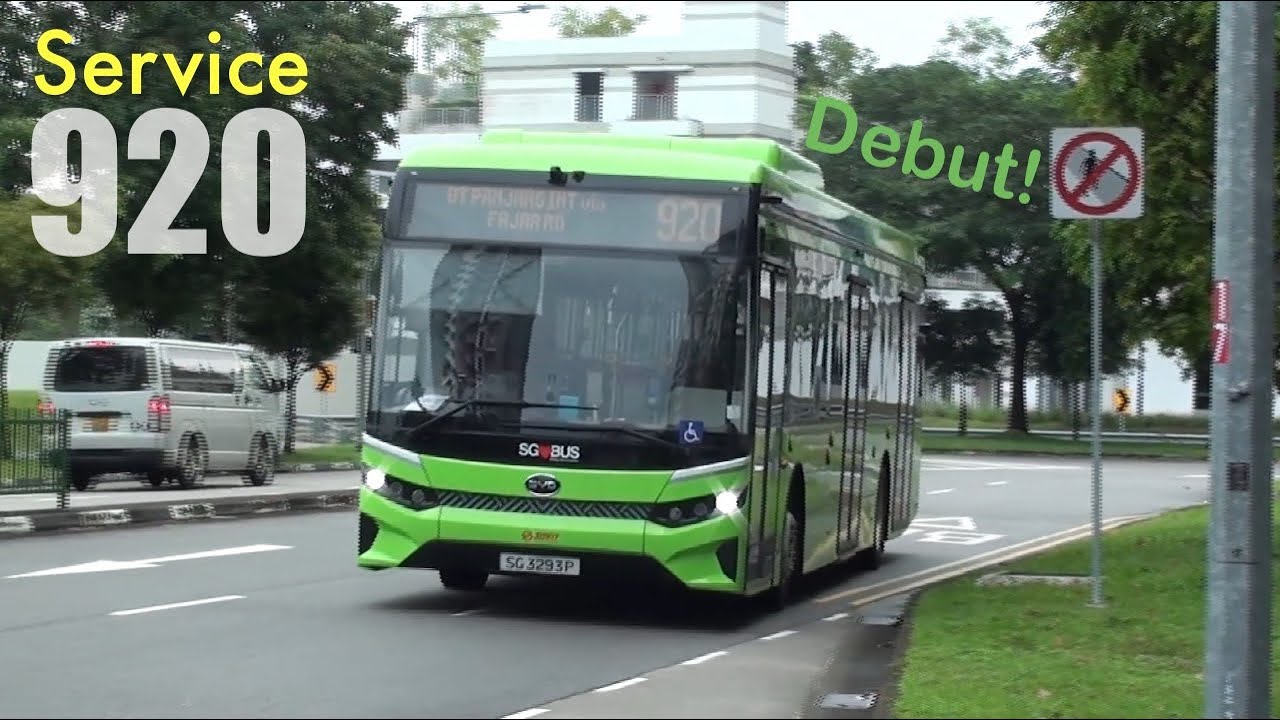 Debut - SMRT Service 920’s First Day using BYD BC12A04