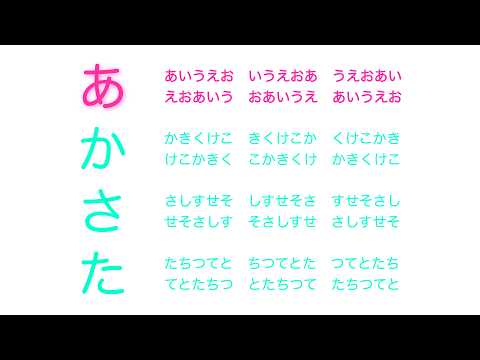 おあいうえ あいうえおの滑舌練習 - YouTube
