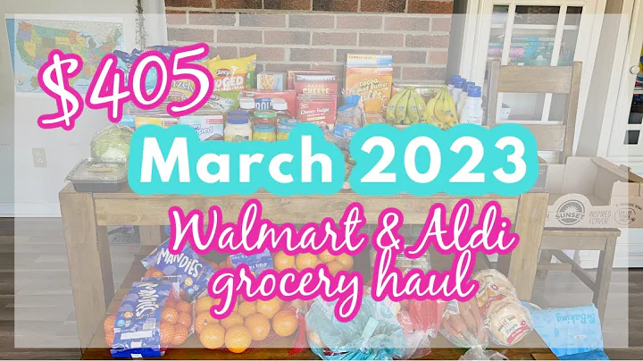 $405 MARCH GROCERY HAUL || WALMART & ALDI!