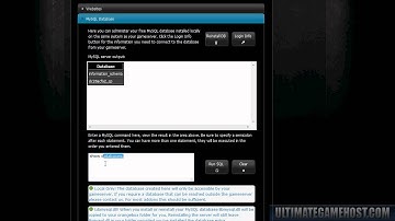 UltimateGameHost - Control Panel Version 4.0